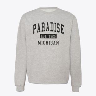 Paradise Michigan Classic Established Crewneck Sweatshirt