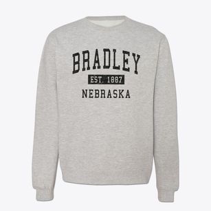 Bradley Nebraska Classic Established Crewneck Sweatshirt
