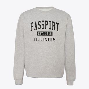 Passport Illinois Classic Established Crewneck Sweatshirt
