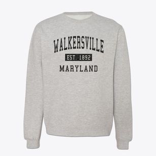 Walkersville Maryland Classic Established Crewneck Sweatshirt