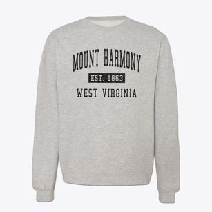 Mount Harmony West Virginia Classic Established Crewneck Sweatshirt