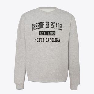 Greenbrier Estates North Carolina Classic Established Crewneck Sweatshirt