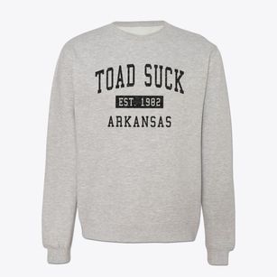 Toad Suck Arkansas Classic Established Crewneck Sweatshirt