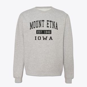 Mount Etna Iowa Classic Established Crewneck Sweatshirt