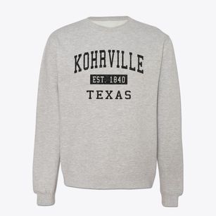 Kohrville Texas Classic Established Crewneck Sweatshirt