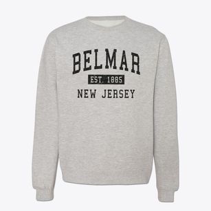 Belmar New Jersey Classic Established Crewneck Sweatshirt