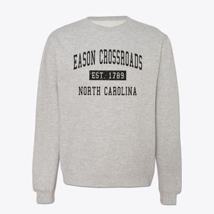 Eason Crossroads North Carolina Classic Established Crewneck Sweatshirt