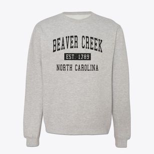 Beaver Creek North Carolina Classic Established Crewneck Sweatshirt