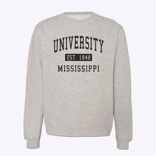 University Mississippi Classic Established Crewneck Sweatshirt