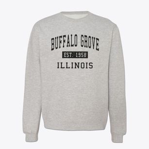 Buffalo Grove Illinois Classic Established Crewneck Sweatshirt