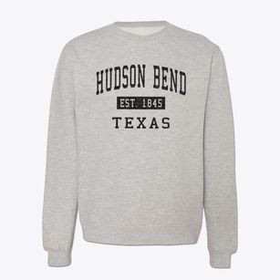 Hudson Bend Texas Classic Established Crewneck Sweatshirt
