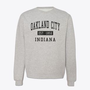 Oakland City Indiana Classic Established Crewneck Sweatshirt
