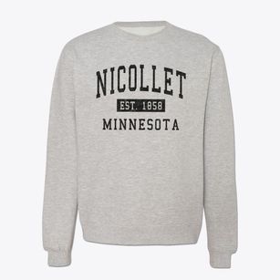 Nicollet Minnesota Classic Established Crewneck Sweatshirt