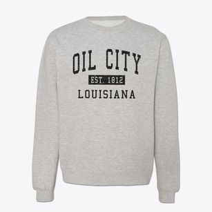 Oil City Louisiana Classic Established Crewneck Sweatshirt