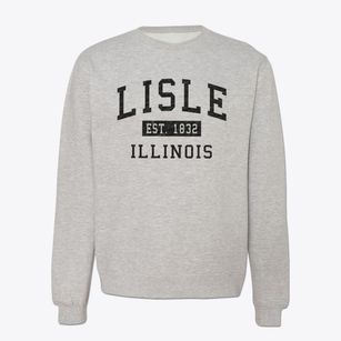 Lisle Illinois Classic Established Crewneck Sweatshirt