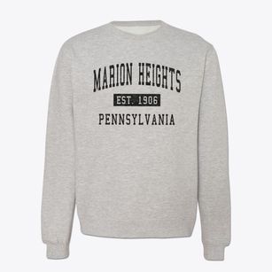 Marion Heights Pennsylvania Classic Established Crewneck Sweatshirt