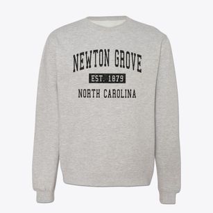 Newton Grove North Carolina Classic Established Crewneck Sweatshirt