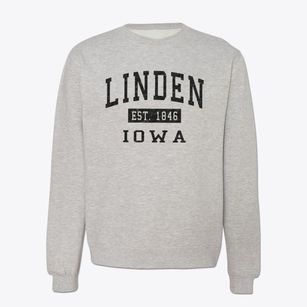 Linden Iowa Classic Established Crewneck Sweatshirt
