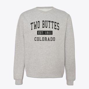 Two Buttes Colorado Classic Established Crewneck Sweatshirt