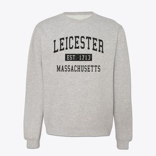 Leicester Massachusetts Classic Established Crewneck Sweatshirt