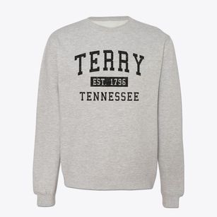Terry Tennessee Classic Established Crewneck Sweatshirt