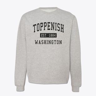 Toppenish Washington Classic Established Crewneck Sweatshirt