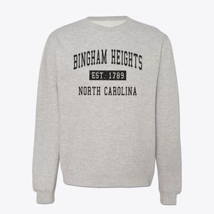 Bingham Heights North Carolina Classic Established Crewneck Sweatshirt