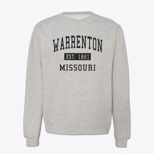 Warrenton Missouri Classic Established Crewneck Sweatshirt