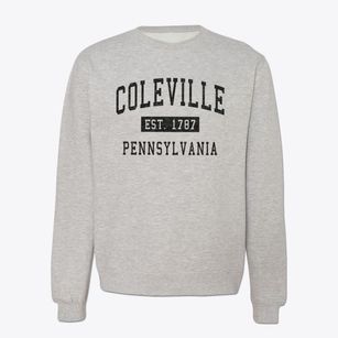 Coleville Pennsylvania Classic Established Crewneck Sweatshirt