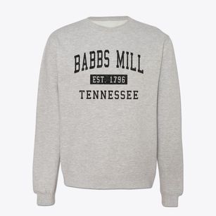 Babbs Mill Tennessee Classic Established Crewneck Sweatshirt