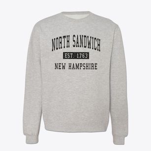 North Sandwich New Hampshire Classic Established Crewneck Sweatshirt