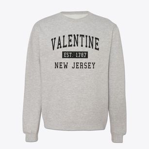 Valentine New Jersey Classic Established Crewneck Sweatshirt