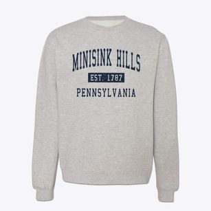 Minisink Hills Pennsylvania Classic Established Crewneck Sweatshirt