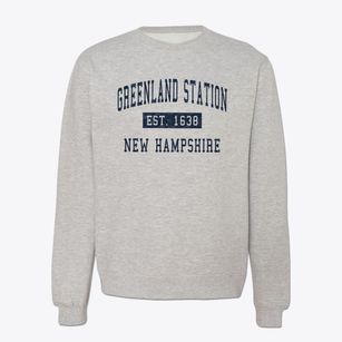 Greenland Station New Hampshire Classic Established Crewneck Sweatshirt