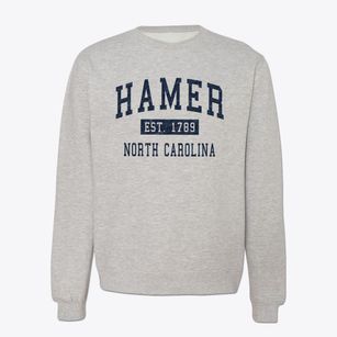 Hamer North Carolina Classic Established Crewneck Sweatshirt