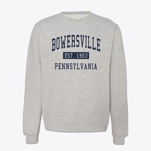 Bowersville Pennsylvania Classic Established Crewneck Sweatshirt