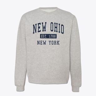 New Ohio New York Classic Established Crewneck Sweatshirt