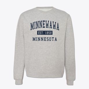 Minnewawa Minnesota Classic Established Crewneck Sweatshirt
