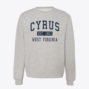 Cyrus West Virginia Classic Established Crewneck Sweatshirt