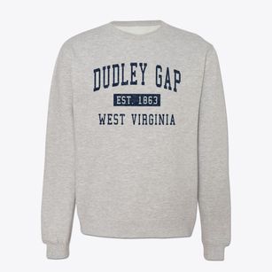 Dudley Gap West Virginia Classic Established Crewneck Sweatshirt