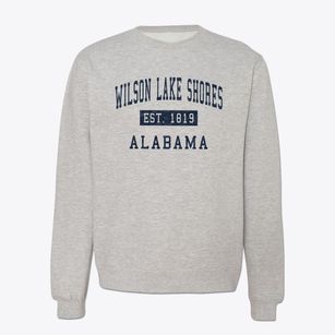 Wilson Lake Shores Alabama Classic Established Crewneck Sweatshirt