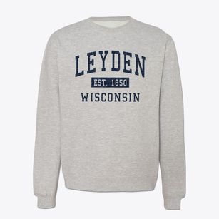 Leyden Wisconsin Classic Established Crewneck Sweatshirt