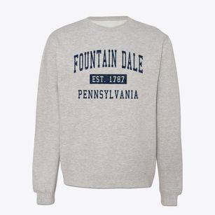 Fountain Dale Pennsylvania Classic Established Crewneck Sweatshirt