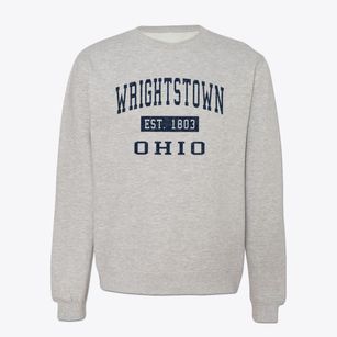 Wrightstown Ohio Classic Established Crewneck Sweatshirt
