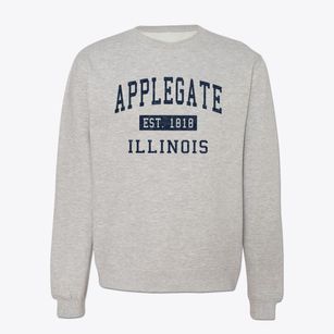 Applegate Illinois Classic Established Crewneck Sweatshirt