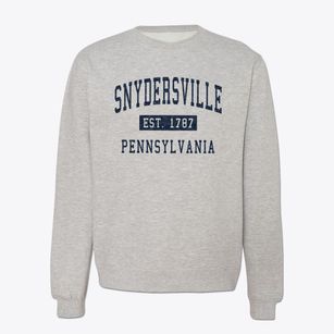 Snydersville Pennsylvania Classic Established Crewneck Sweatshirt