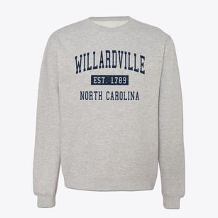 Willardville North Carolina Classic Established Crewneck Sweatshirt