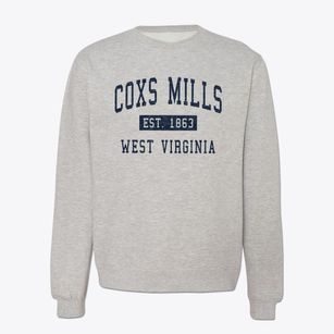Coxs Mills West Virginia Classic Established Crewneck Sweatshirt