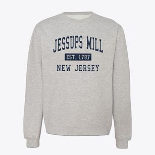 Jessups Mill New Jersey Classic Established Crewneck Sweatshirt