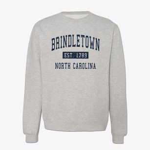 Brindletown North Carolina Classic Established Crewneck Sweatshirt
